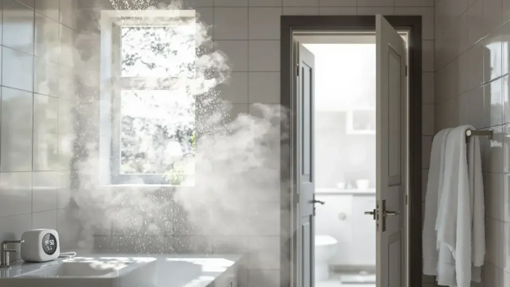 Een eenvoudige handeling, vaak genegeerd, kan je helpen om de schimmel in je badkamer met 80% te verminderen