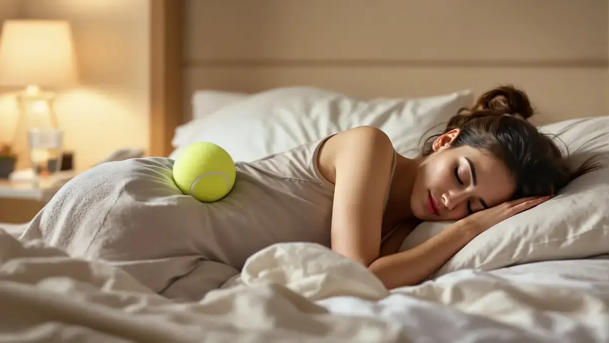 Een tennisbal als verrassende oplossing om snurken te stoppen en weer rustig te slapen